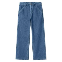 W' Simple Bukser, Blue (Stone Washed), 26