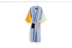 Waffle Badekåbe, Dusty Blue/Multi