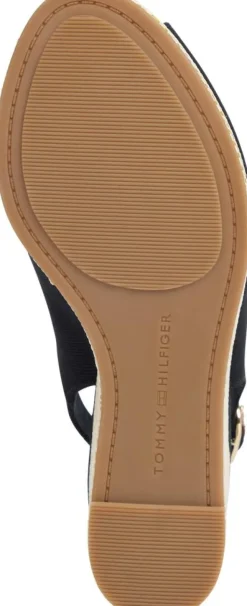 Wedge Heel Slingback Espadrille Sandaler, Black, 39