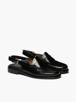 Weejun Penny Slingback Loafers, Black, 41