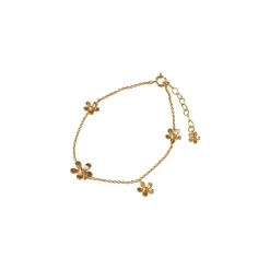 Wild Poppy Armbånd, Gold Plated, 16-19 cm