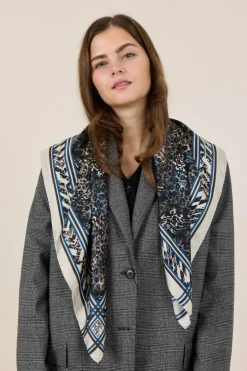 Wildlife Tørklæde, Brown/Blue