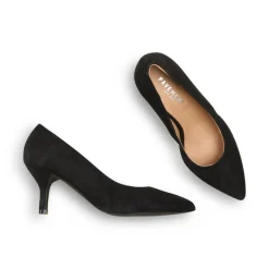Willa Højhælede Sko, Black Suede, 38