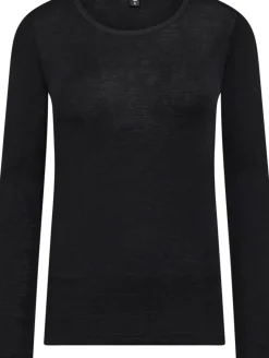 Wool Langærmet T-Shirt, Black, M