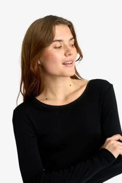 Wool Langærmet T-Shirt, Black, M