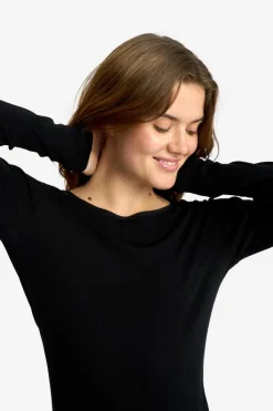Wool Langærmet T-Shirt, Black, M