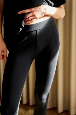 Wool Leggings, Black, L