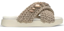 Woven Stone Sandaler, Taupe, 37