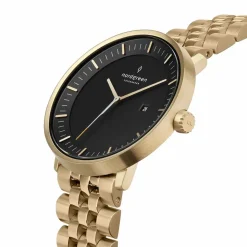 X Christopher Philosopher PH36GO5LGOBLCH Ur, Guld/Sort, 36 mm