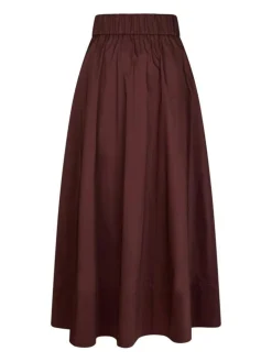 Yara Poplin Nederdel, Burgundy, 36