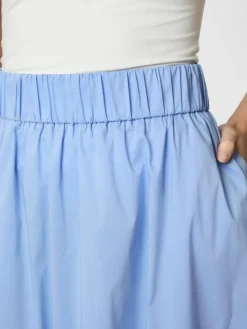 Yara Poplin Nederdel, Sky Blue, 40