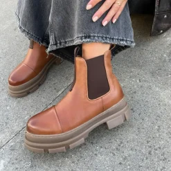 You And Me Low 22 Støvler, Cognac, 38