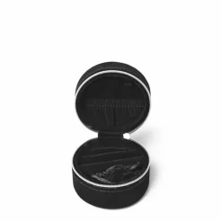 Z Jewelry Zip Round Small Smykkeboks, Black