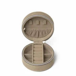 Z Jewelry Zip Round Smykkeboks, Cobbelstone