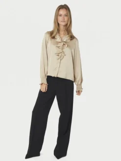 Zamola Bluse, Dark Sand, 38