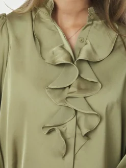 Zamola Bluse, Dusty Army, 40