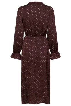 ZaniaIW Kjole, Brown Bordeaux Small Dot, 40