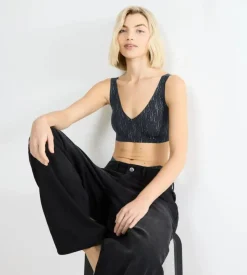 Zero Feel 2.0 Festive Bralette, Black Combination, M