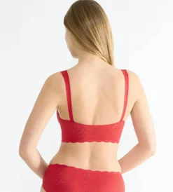 Zero Feel Bliss Festive Bralette, Shanghai Red, M