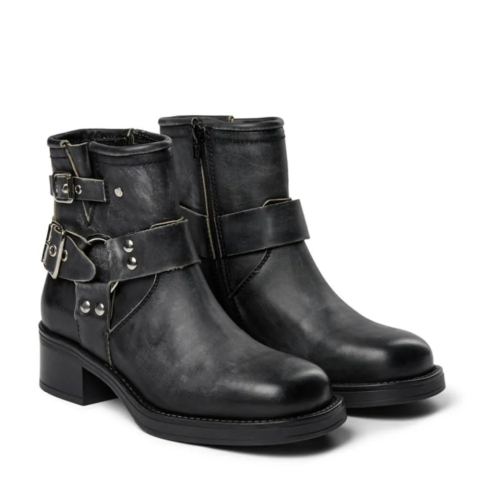 Zevil Vintage Støvler, Black Matte, 39