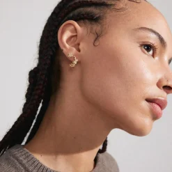 Zhuri 2-pak Øreringe, Gold Plated