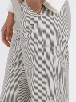 Zuzan Stripe Bukser, Chocolate Brown, 40